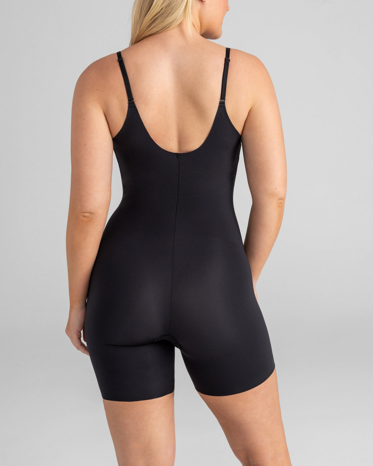 Open-Bust Mid-Thigh Bodysuit